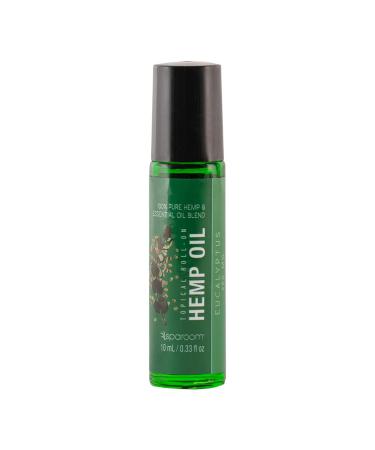 Sparoom Hemp Essential Oil Roll-On Eucalyptus Aromatherapy 0.33 Fluid Ounces