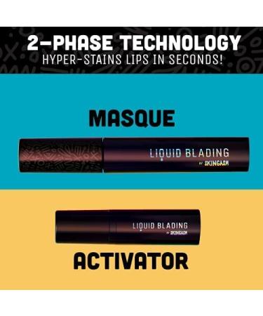 Skingasm Liquid Blading Lips - Hyper-Brilliant 2-Phase Lip Stain for Long-Lasting Color - Smudge Proof Vegan Lip Makeup (Naked) - Buy Online on GoSupps.com