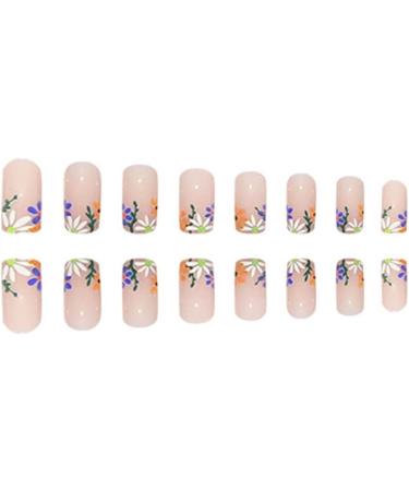 FEIlei 24Pcs Press on Nails Short Design Fake Nails Wearable Fake Nails Set for Women 4# - Buy Online on GoSupps.com