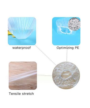 200PCS Disposable Shower Caps - Waterproof Clear Bath Hair Caps for Women - Ideal for Spa, Home, Hotel and Salon Use - Portable Travel Essential by Rilexawhile - Buy Online on GoSupps.com
