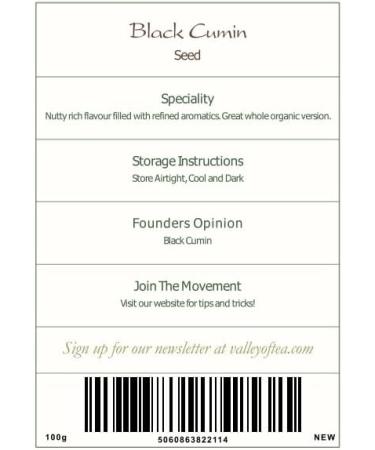 Organic Black Cumin Seed Nigella Sativa - Gourmet Quality 100g - Buy Online on GoSupps.com