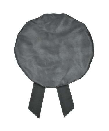 Satin Silk XL Hair Bonnet for Long Curly Hair - Black+Rose - Buy Online on GoSupps.com