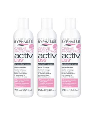 Byphasse - Protective Cream for Unruly Hair - 250 ml - Pack of 3 Hair styling cream: Activ Liss' - Buy Online on GoSupps.com
