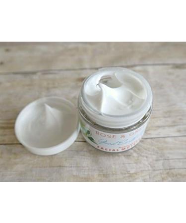Natural Facial Moisturizer - Rose & Green Tea for Normal Skin | Hydrating 2.3 oz Cream - Premium Skincare - Buy Online on GoSupps.com