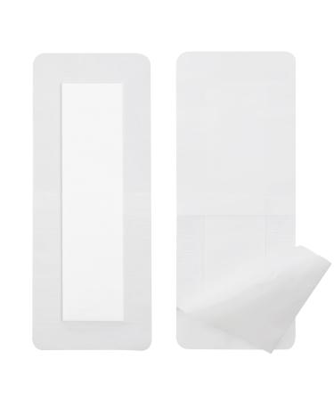 Adhesive Island Wound Dressings Knee Replacement Surgery Breathable Bordered Gauze Large Bandage Patches with Non-Stick Pad for Hip Surgery Abdominal Back Incision 4"x10" (Pack of 10) 4x10 Inch (Pack of 10)