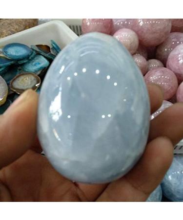 Natural Blue Celestite Palm s Polished Oval Shape Natural Stones and Minerals - Buy Online on GoSupps.com