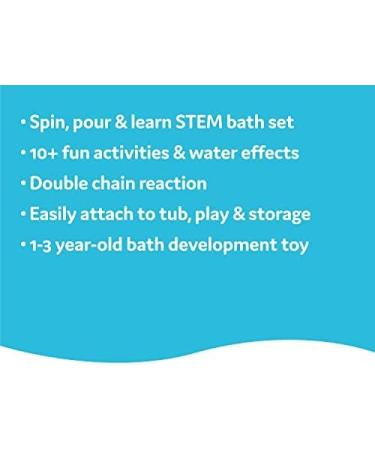 Yookidoo Toddler Bath Toy - Spin 'N' Sprinkle Water Lab | Mold-Free Suction Cups | Ages 1-3 | Perfect Kids Gift - Buy Online on GoSupps.com