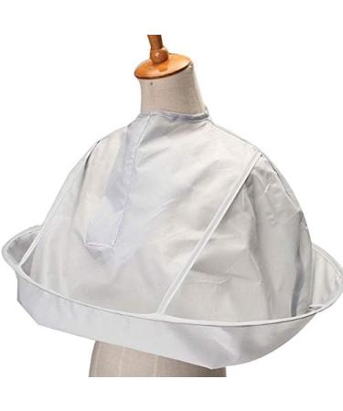 Hair Cutting Cape Umbrella Cloak Salon Barber for Adult/Kids Barber Salon and Home Stylists Use Waterproof Haircut Clothes Silver - Buy Online on GoSupps.com