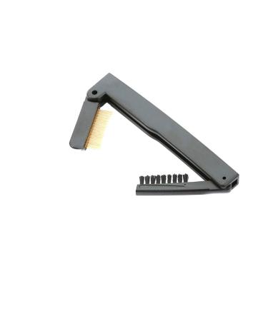 Professional Fashion Makeup Steel Needle Mascara Guide Applicator & Eyelash Comb | Eyebrow Brush Curler | Double Folding Cosmetic Tool - Buy Online on GoSupps.com