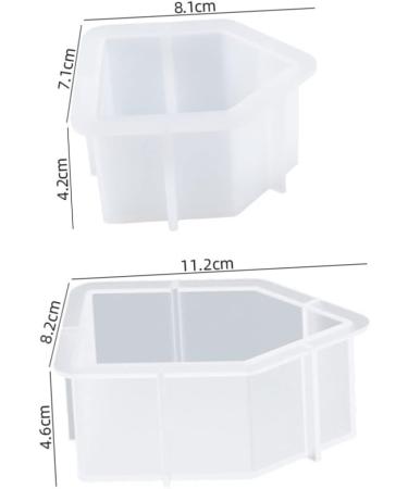 NUOBESTY 6 Pcs House Silicone Mold Silicone Molds Creative House Molds Craft Making Molds Child Unique Whitex3pcs 11.2X8.2X4.6CMx3pcs - Buy Online on GoSupps.com