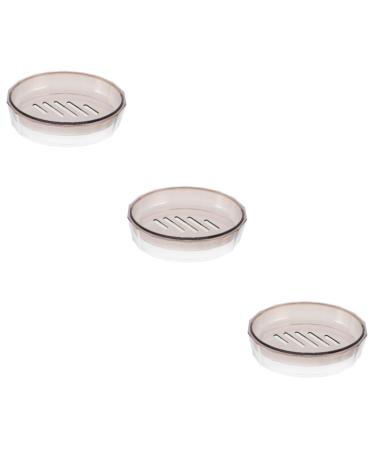 Ciieeo 3 Pcs Box Soap Box Clear Soap Case Soap Holders for Bathroom Self Adhesive Coffee Soap Dish Soap Container Soap Storage Rack Creative Soap Draining Dish Pcdg Large Storage Box