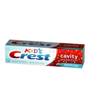 Crest Kids Fluoride Anticavity Toothpaste Sparkle Fun 4.6 oz - Fun Kids Oral Care - Buy Online on GoSupps.com