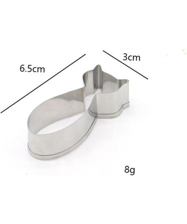 MAGICLULU 5 Pcs Cake Mold Baking Mold Stainless Steel Mold Fondant Mold Baking Tools Fudge medium Silver - Buy Online on GoSupps.com