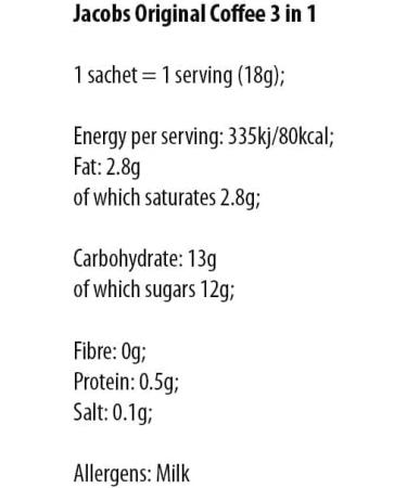 Jacobs 3 in 1 Instant Coffee Sticks 60 Count - Buy Online on GoSupps.com