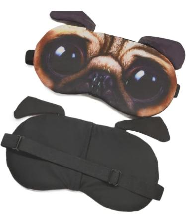 Cute Animal 3D Sleep Eye Mask | Soft Plush Blindfold for Men & Women | Cat Dog Eye Cover for Travel & Napping (2 Pack - Buy Online on GoSupps.com