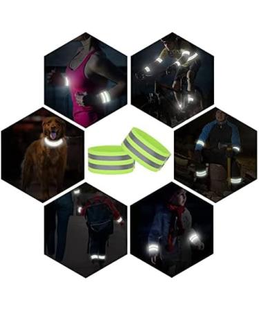 Dealkits Reflector Band & Tapes Set - Self-Adhesive Safety Armbands for Bicycling Jogging & Hiking - Green Reflector Strips for Adults & Kids - Buy Online on GoSupps.com