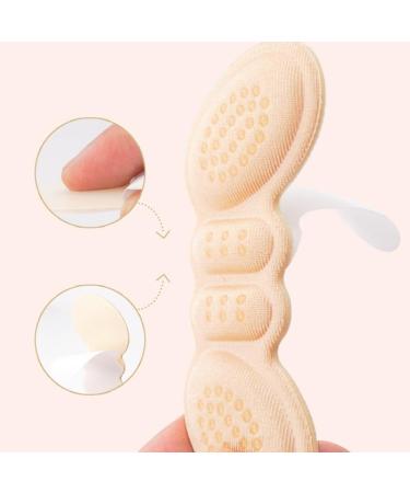 Buy Heel Grips Liner Cushions - Perfect Inserts for Loose Shoes | Anti-Slip Heel Pads for Men & Women - 4 Pairs Beige & Black - Buy Online on GoSupps.com