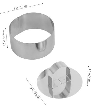 Milisten Cookie Cutters 6 Pcs 430 Cutting Machine Biscuit Chocolate Molds mediumx3pcs Silverx3pcs - Buy Online on GoSupps.com