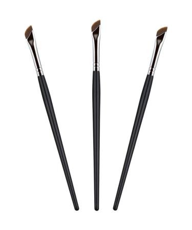 LALAFINA 3pcs Eyebrow Brush Angled Concealer Brush Eyeliner Brush Brow for Eyebrows Flat Head Beauty