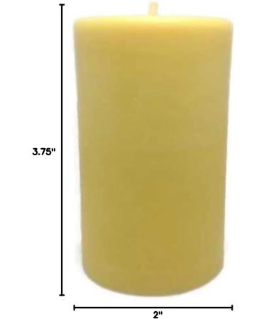 Bear Natural Organics Golden Yellow Sweet Orange Aromatherapy Pillar Candle - Eco-Friendly Scented Candle for Relaxation and Wellness - Buy Online on GoSupps.com