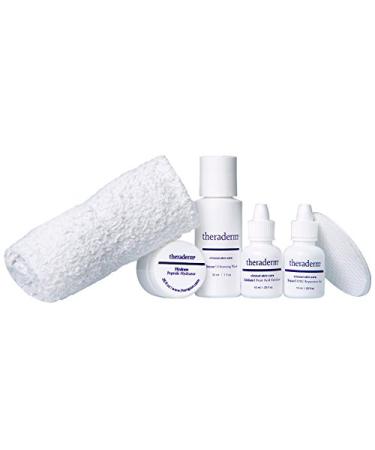 Theraderm Skin Renewal Travel System with Peptide Hydrator - TSA Approved - 2-Week Supply for Radiant Skin | International Shipping Available - Buy Online on GoSupps.com