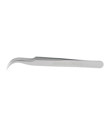 SHINING CROWN Curved Tweezers for Eyelash Extensions 1PC 02 Curved
