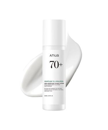ANUA Lotion Quotidienne Heartleaf Hydratant Pour Le Visage L'Acide Hyaluronique Pour Peaux Sensibles L g re 200 Ml/6 76 Oz Liq.