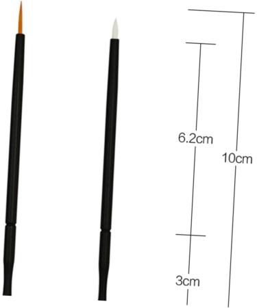 Outanaya 100pcs Eyeliner Eye Makeup Brushes Makeupset Eye Gel Makeup Lip Gloss Eye Shadow Orange 15cmX10cm Orange - Buy Online on GoSupps.com