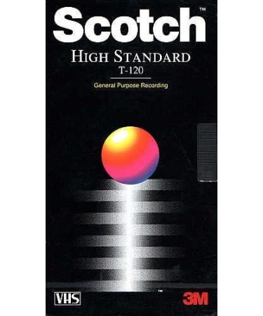 Scotch High Standard T-120 Blank VHS Tape