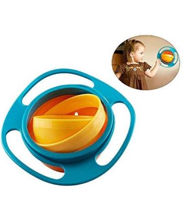 Gearmax Universal Gyro Bowl & Spinning Top - 360 Rotating Baby Bowl & Flying Disk with Lid | International Shipping Available - Buy Online on GoSupps.com