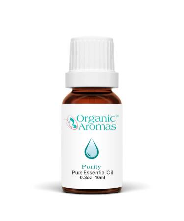 Purity Pure Essential Oil Blend by Organic Aromas 0.3 oz 10ml Citronella White Camphor Lemongrass Tea Tree Rosemary Lavender Essential Oils