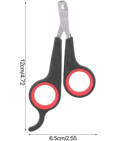 DERDOUT Pet Nail Clipper - Professional Stainless Steel Claw Trimmer for Cats, Small Breed Dogs, Rabbits & Small Animals - Black - Buy Online on GoSupps.com