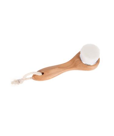 Ipetboom 1pc Facial Exfoliation Brush Skin Cleaning Scrub Brush Cleansing Brush Facial Exfoliating Brush Cleaning Brush Face Cleaning Beauty Brush Facial Brush Face Brush Frosted Bamboo