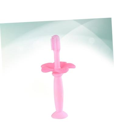 Frcolor Silicone Baby Toothbrush - 1 Pack Pink | Infant Oral Care & Training Toothbrush - Buy Online on GoSupps.com