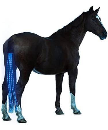 CZP New 100CM Horse Tail USB Lights Chargeable LED Crupper Horse Harness Equestrian Outdoor Sport Horse Riding Tail Lights Equipment 100cm BLUE - Buy Online on GoSupps.com