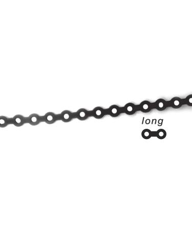 Colourful Dental Orthodontic Elastic Rubber Band Power Chain for Braces Short Long Continuous Sizes Orthodontic Treatment 1 pc (Long  Black) Long Black 4# - Buy Online on GoSupps.com