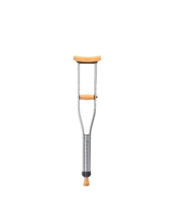 Crutches for Adults Underarm Handicapped Crutches/Canes for Disabled Persons with Free Retractable Aluminum Walkers Adjustable Range 90-150 Cm Great for Travel or Work (Single)