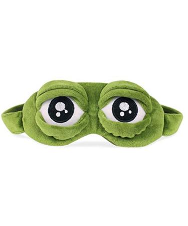 PulinMo Sad Frog 3D Sleeping Eye Mask Cover for Travelling Blindfold Nap