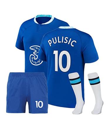 Aoylii New 2020 Pulisic Kids/Youths Away Jersey & Shorts Red Large: 9-10 Years Old