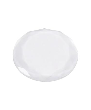Eyelash Extension Stand Glass Glue Pallet Round Crystal Glass Eye Lash Stand Pallet Holder for Eyelash Extensions