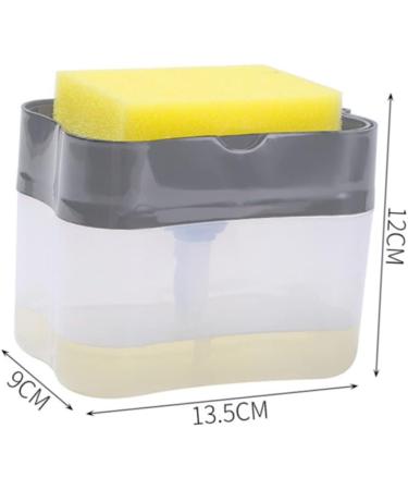 MAGICLULU 2 Sets Soap Dispenser Dish Detergent Sink Sponge Holder Liquid Dispenser Dish Soap Wood Fish Practical Soap Pump Detergent Case Dishwashing Sponge Holder Tableware Abs Laundry Soap - Buy Online on GoSupps.com