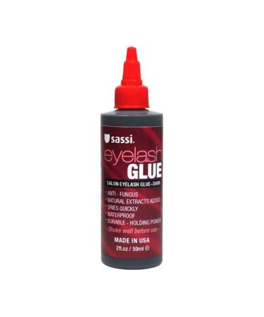 Sassi Salon Eyelash Glue  Dark  2 oz Bottle 2 Fl Oz (Pack of 1) Dark
