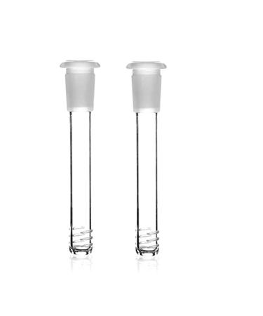 RORA 12 cm length 2 pieces glass downstem diffuser adapter diffuser down stem for glass water pipes