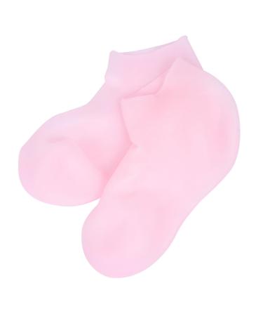 Healeved 2 Pairs Protective Socks Spa Gel Socks Foot Whitening Socks Breathable Socks Feet Cracked Socks Aloe Socks Heel Socks for Dry Cracked Feet Miss Women's Socks Elasticity Pink Sebs