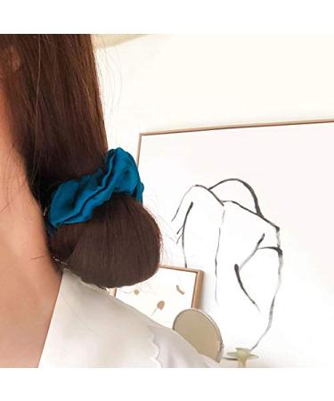 100% Silk Scrunchies - Strong Hold Hair Ties for Girls & Women | Soft Elastic Ponytail Holders in Single Colors | Premium Hair Jewelry - Buy Online on GoSupps.com
