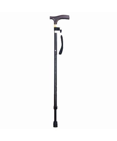 Crutches Old Man Solid Wood Handle Portable Telescopic Cane Slip Elderly Cane Walking aid Walking Stick Elegant