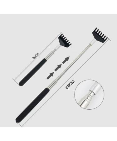 Lianrises Telescopic Back Scratcher Set for Men & Women - Extendable 20-68 cm 2 Pieces Black/Blue - Perfect for Itchy Spots! - Buy Online on GoSupps.com