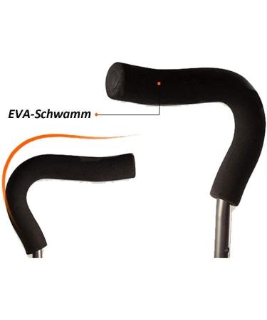 Deluxe Aluminum Forearm Crutches Lightweight High Strength Aluminum Tubing Design Reduces HGCHH Smooth Sailing - Buy Online on GoSupps.com