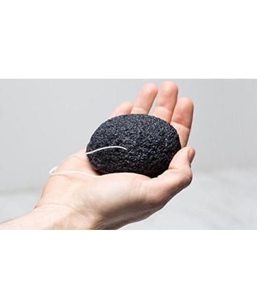 100% Natural Fiber Organic Konjac Sponge Bamboo Charocal Facial Sponge Great Cleansing And Exfoliate Puff Face Scrub Beauty Facial Washer Perfect For Dry Skin