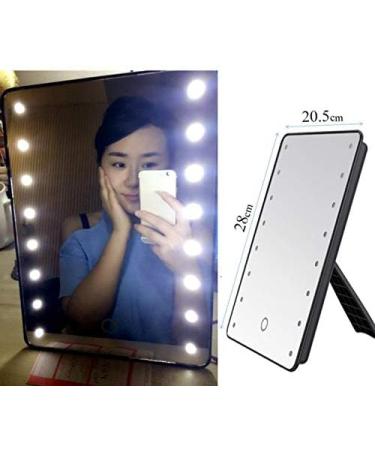 GERALD Oversized LED with Lamp Desktop Vanity Mirror Artifact Desktop Mirror Illuminated XL Beauty Mirror - Buy Online on GoSupps.com
